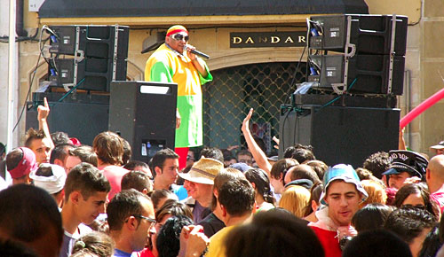 Actuación de King África en Aranda de Duero Fotografía: Javier Marqués