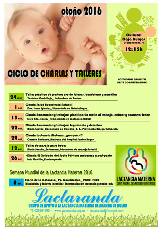Cartel Lactaranda 2016 Actividades en Lactaranda 2016