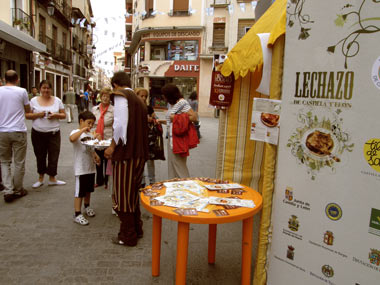 Degustación de Lechazo en las calles