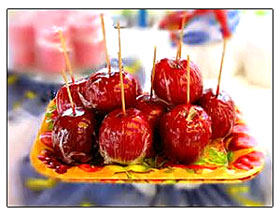 Manzanas encantadas con caramelo