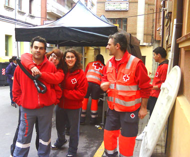 Voluntarios de Cruz Roja Aranda de Duero Fotografía: Merche Abad