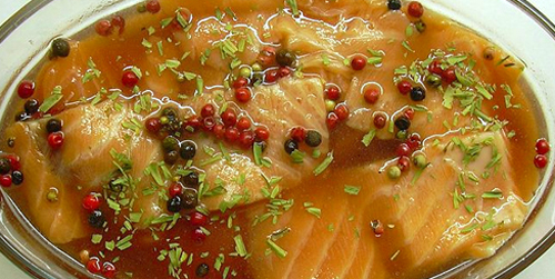 Salmón marinado Salmón marinado
