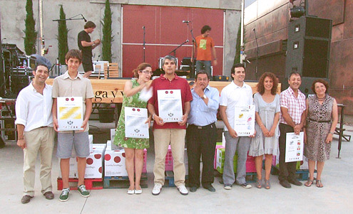 Los premiados en los concursos de Cómic y Microrrelatos Fotografía: Javier Marqués