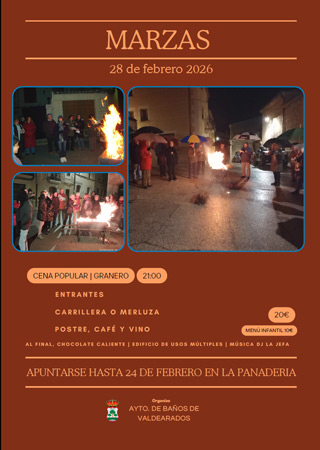 Baños de Valdearados da la bienvenida a marzo con el canto de las Marzas