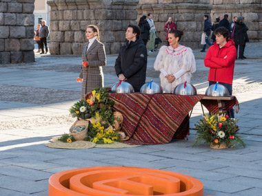 Grabación a los pies del Acueducto de Segovia