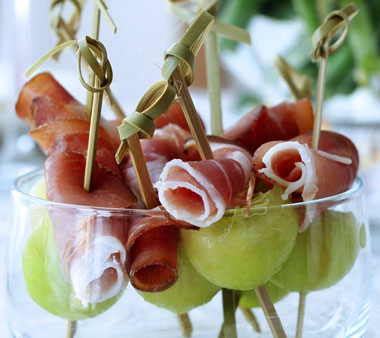 Melón con jamón