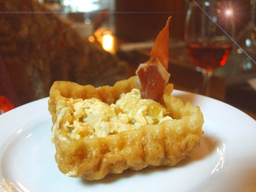 Regalo Lechal, del Mesón de la Villa Tapa Fría del Mesón de la Villa. Fotografía: Javier Marqués