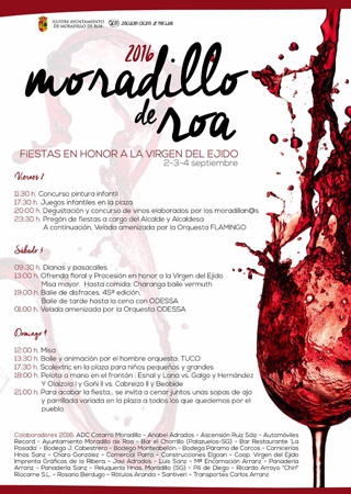 Fiestas de Moradillo de Roa en honor a la Virgen de Ejido Fiestas de Moradillo de Roa en honor a la Virgen de Ejido