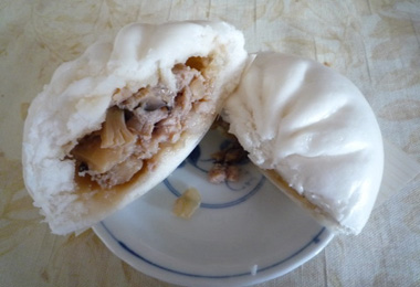 Nikuman, bollos al vapor rellenos de carne