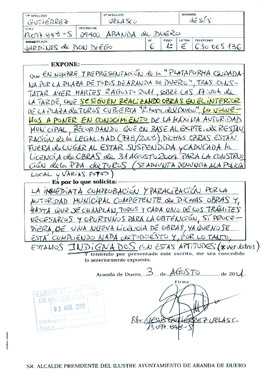 Escrito de denuncia