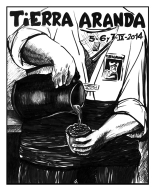 Cartel anuncioador de las Fiestas Tierra Aranda 2014 Cartel de las Fiestas Tierra Aranda 2014
