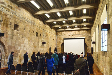 Monasterio de Aguilar: el antiguo refectorio transformado en salón de actos Monasterio de Aguilar: el antiguo refectorio transformado en salón de actos