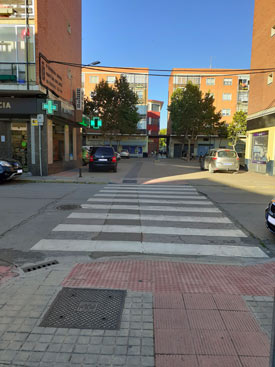 Plaza Obispo Acosta convertida en aparcamiento