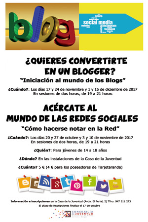 Talleres de Redes Sociales y Blog