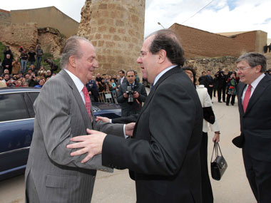 S.M. el Rey D. Juan Carlos y El presidente de la Junta de Castilla y León
