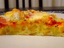 Tortilla con pétalos de rosa