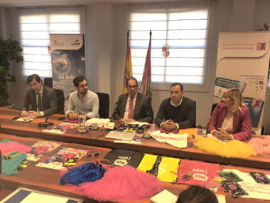 Presentación de la Holi Run ayer en Burgos Presentación de la Holi Run