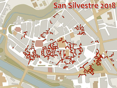 Recorrido de la San Silvestre Subterránea Recorrido de la San Silvestre Subterránea