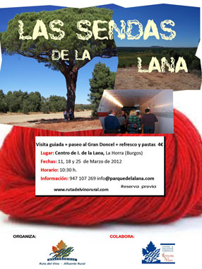 Cartel "Sendas de la Lana"