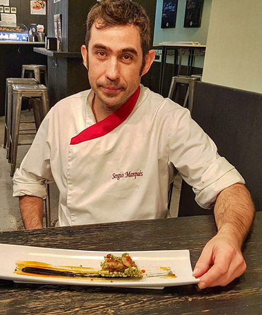 El Chef arandino Sergio Marqués