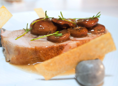 Uno de los platos presentados en Soria Gastronómica soriagastro380 Emocionante sesión vespertina en Soria Gastronómica