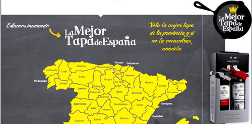 Web para votar a la Mejor Tapa de España