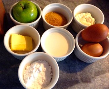 Ingredientes para elaborar Tarta de Manzana