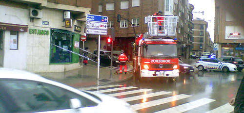 Desperfectos causados por el temporal de viento. Fotografía: J.Marqués