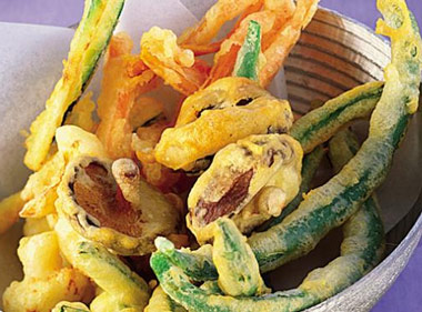 Verduras en tempura