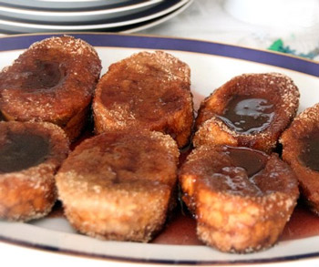 Torrijas de vino tinto