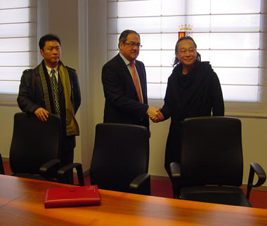 Miembros de la delegación China