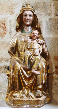 La Virgen manca de Vadocondes vista de frente La Virgen manca de Vadocondes vista de frente