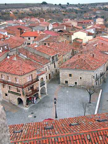 Vista aérea de Caleruega Fotografía: Javier Marqués